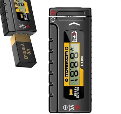 Batterij Tester - Energie Meter - Apparaten Controleren - Digitale Weergave - 9.4x3.9x1.8cm - Zwart