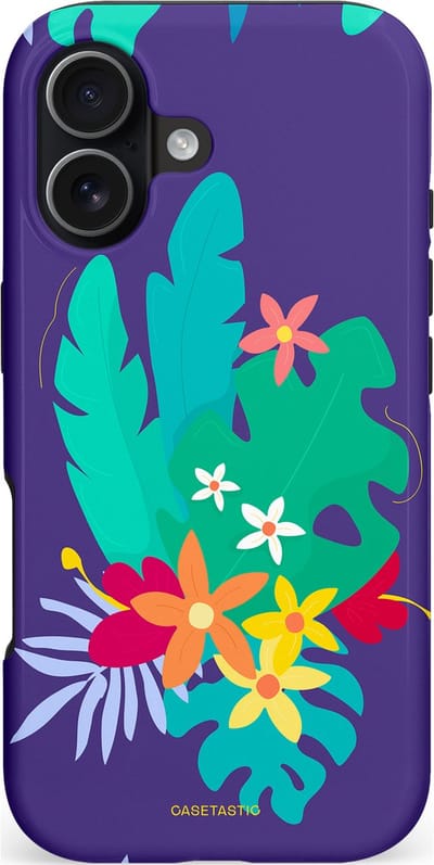 Casetastic hoesje geschikt voor Apple iPhone 17 - MagSafe - Dubbellaagse bescherming - Surfplant - Fashion Case - Donkerblauw