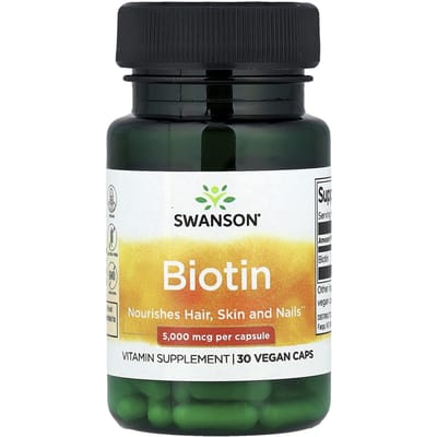 Biotine, 5.000 mcg, Vegan Capsules 30
