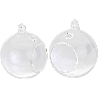 VBS Glazen bol open, 2 stuks
