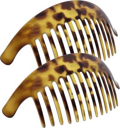 Franse haar zijkammen - In elkaar grijpende kammen - Haarstyling Vrouwen - Gemaakt in Frankrijk - 65 Inch - Tokio