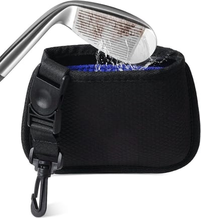Draagbare Golf Club Poets Tas met Borstel voor Schoon Golfballen en Clubs