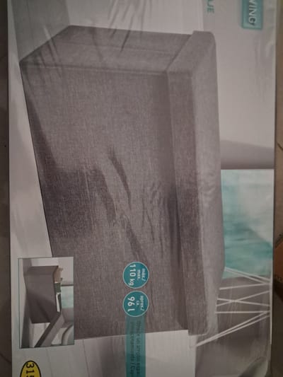 Livarnolux Zit opbergbank - Donkergrijs - Met deksel - 78 x 40 x 40 cm - 96L - Max 110kg