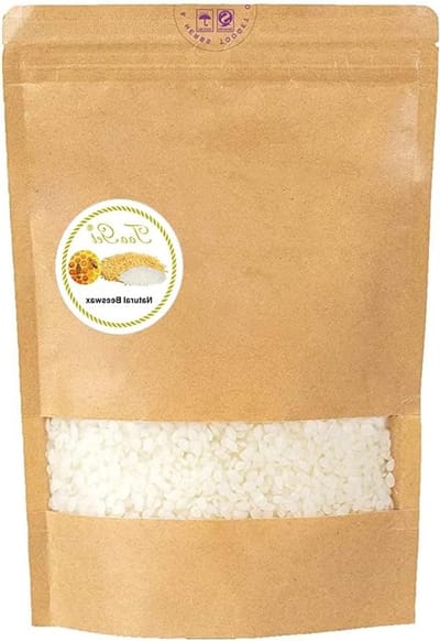 Natuurlijke Bijenwas Pellets voor Cosmetisch Gebruik - Hoogwaardige Witte Bijenwas Korrels - 400g voor DIY Schoonheidsproducten, Kaarsen en Zeepmaken