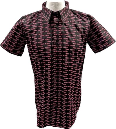 Pink Floyd - Courier Pattern Shirt - S - Zwart