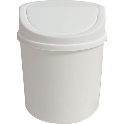 Mini Poubelle de Bureau Créative à Couvercle Basculant Boîte de Rangement Organisateur avec Couvercle Pour gray