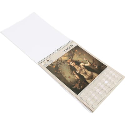 Krijgergodin Kalender 2025 Planner Muur Leuk Hangend Gag Cadeau Dik Papier voor Vrienden white
