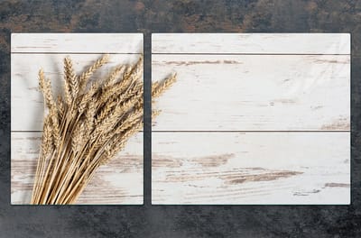 TMK ArtDeko - Snijplank - Glas - 100x52 cm - Houtmotief