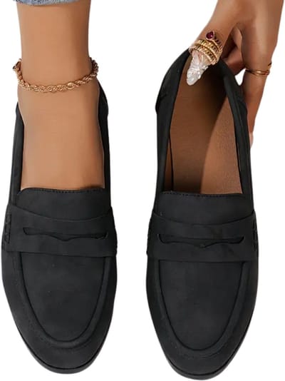 Bovista Loafers Dames - Met Hak - Damesschoenen - Instappers - Zwart - Maat 35