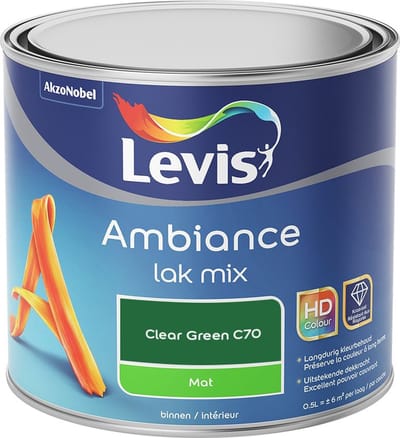 Levis - Ambiance Lak Mat Mix - Clear Green C70 - Mengverf - 0,5 L