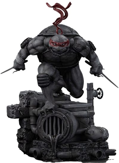 Iron Studios Teenage Mutant Ninja Turtles Art Scale Statue 1/10 Raphael Black and White Variant 26 cm heo exclusive Beeld