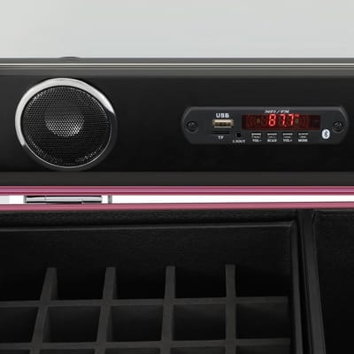 Professionele Make-up Trolley met Wielen en Bluetooth Speaker - Verplaatsbare Beautycase
