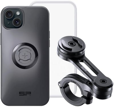 SP-Connect Moto Bundle - Geschikt voor iPhone 15 - Complete Weerbestendige Motorhouder bestaande uit Moto Mount Pro, Phone Case en Weather Cover