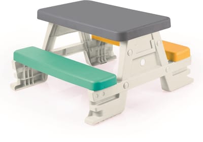 Dolu Grijs/Wit Picknicktafel