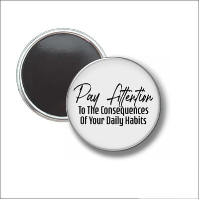 Button Met Magneet 58 MM - Pay Attention - NIET VOOR KLEDING