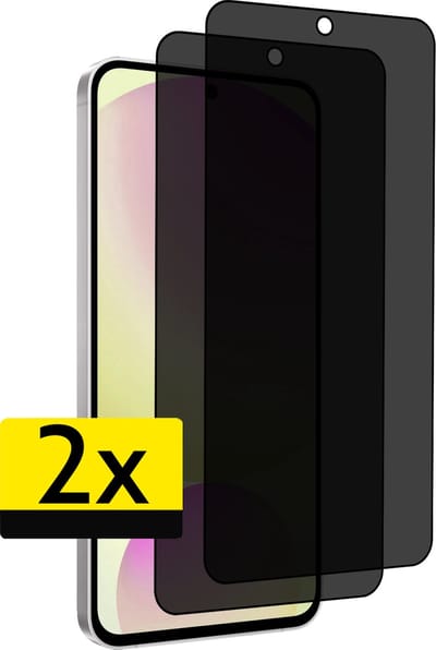 Screenprotector - Geschikt voor Samsung Galaxy S24 FE - 2 Stuks - Privacy Filter - Beschermglas - Gehard Glas - Tempered Glass - Screen Protector