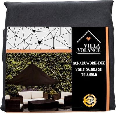 Villa Volance hoge kwaliteit schaduwdriehoek - 3.6 X 3.6 X 3.6 m - UV bescherming schaduwdoek