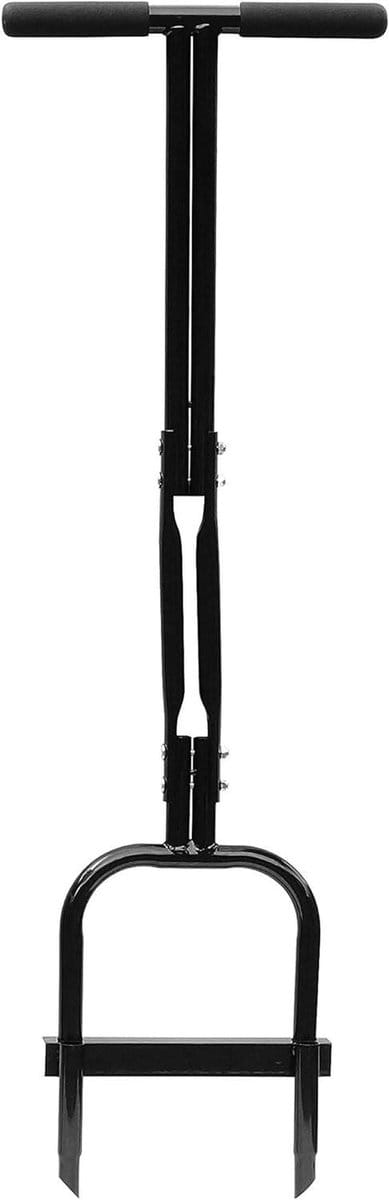 Gazonbeluchter - Handgereedschap - Gazon Onderhoud - Holle Tanden Ontwerp - 37 x 30 cm - Zwart