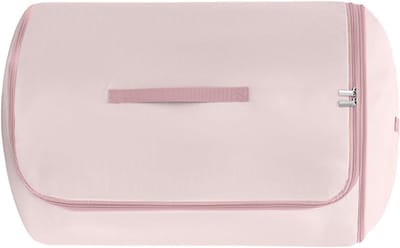 Cilindrische opbergtas - Samendrukbare zak - Ruimte besparen - Waterdichte laag - 31 x 25 x 2 cm - Roze