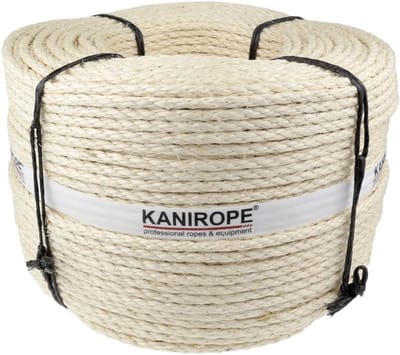 Sisal touw - Natuurlijk touw - Klus en decoratie - 3-delig gedraaid - 5mm dik 220m
