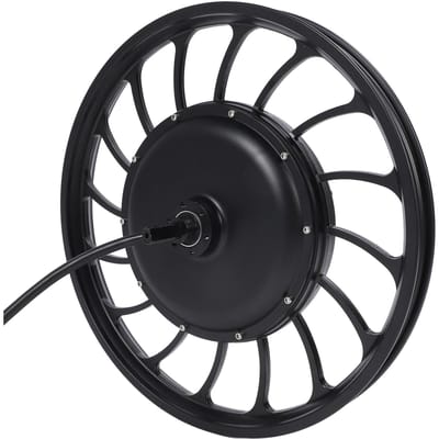 20 Inch Achterwiel Naafmotor 48V tot 72V 1500W tot 2500W Dubbele Hall Sensor Borstelloze Tandwiel Loze Naafmotor voor Elektrische black