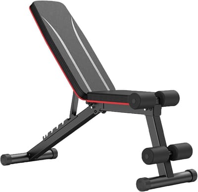 Halterbank Opvouwbaar - Trainingsbank Verstelbaar - Full Body Training - Draagvermogen 350 Kg - 84 x 35 x 25 cm