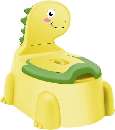 Dinosaurus Potty Training Stoel - Kinder Potje Pottenbakje - Kind Zindelijk Maken - Met Deksel en Rugsteun - 1-6 Jaar
