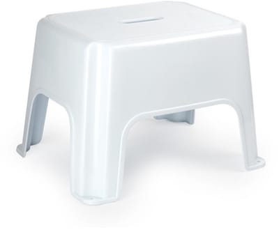 Plasticforte Caravan of camper trapje / opstapje - kunststof - wit - 40 x 30 x 28 cm - 1 trede