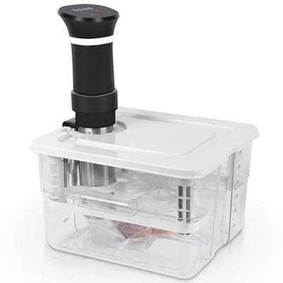 Vacuümbakje voor Sous Vide Koken - 12 Liter met Deksel en Rooster - Makkelijk in Gebruik