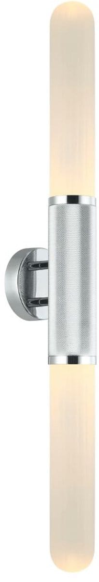 Kosilum - Hita - Wandlamp - Zilver/Chroom - Metaal en glas