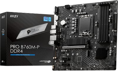 MSI Pro b760m-p ddr4 moederbord Intel b760 lga 1700 micro atx