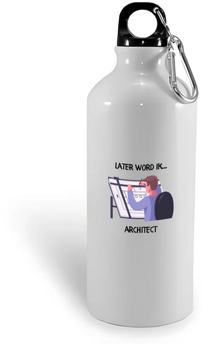 Hacebo® - Later word ik architect waterfles - Architect - Architecten - bouwkundige - designer - bouwmeester - water fles - 400ML