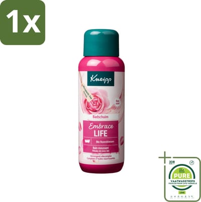 1 x Kneipp - Badschuim - Embrace Life - Anti-Aging verzorging - 400 ml - Badschuim - Anti-aging - Droge Huid - Rijpere Huid - Rozen