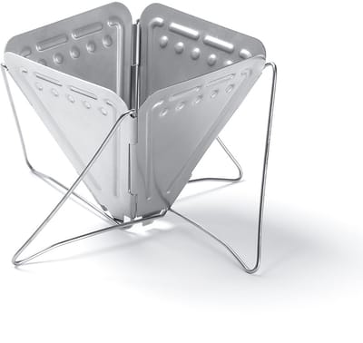QTTVBTNA -Herbruikbare Koffiefilter van Roestvrijstaal – Opvouwbare Koffiedripper voor Camping, Reizen, Wandelen en Picknick – Plat Op te Bergen, Kegel Filterhouder