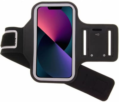 Hoesje Geschikt voor iPhone 13 Mini hardloop armband - Sportband - hoesje - zwart
