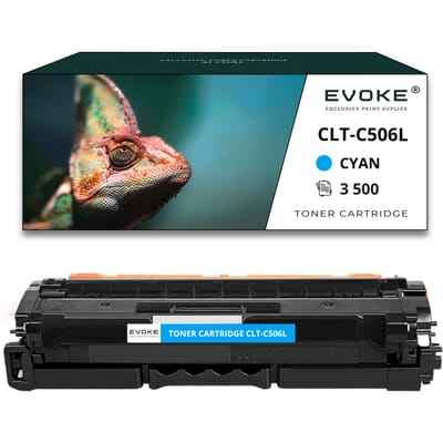 Evoke compatibele toner voor Samsung Clt-C506L Cltc506L 506L cyaan 3500 pagina's Clp-680 680Dw 680Nd; Clx-6260 6260Fd 6260Fr 6260Fw 6260Nd