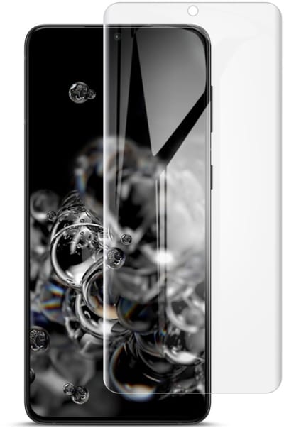 IMAK Soft Clear Hydrogel III 2 stuks screenprotector voor Samsung Galaxy S21 met volledige bescherming