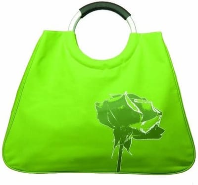 Grote Boodschappentas met Stevige Aluminium Handgreep, Groen, 50x38x20 cm