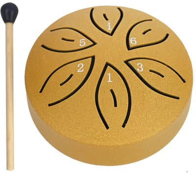 Nivard Handpan - Tongue Drum - Steel - Regen - Klankschaal - Goud