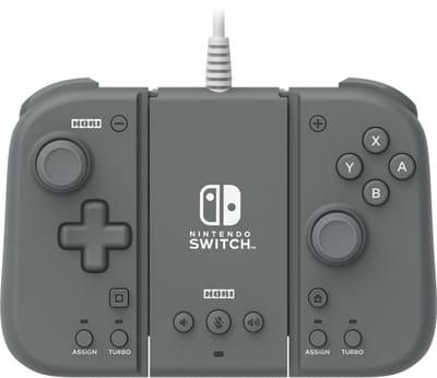 HORI Split Pad Compact Attachment Set (Slate Grey) - Wired Controller - Nintendo Switch