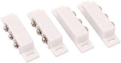 Magneetcontact Deurschakelaar - Raamschakelaar Alarm - Beveiliging Huis - Rollend Contact - 2 paar - Wit