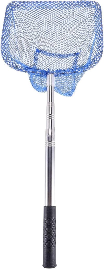 Tafeltennis Bal Oppakker - Ballennet Net - Tafeltennis Training - Telescopisch Aluminium - Grote Capaciteit - Blauw
