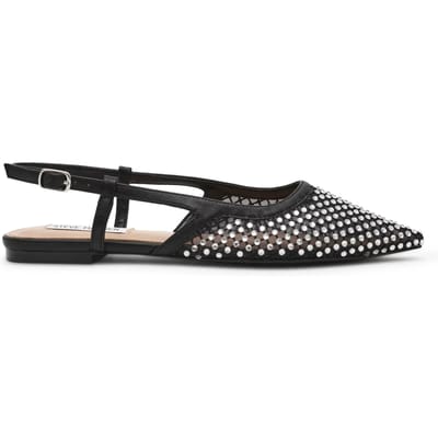 Steve Madden Slingshot-mr Flat Shoes Black Mesh Size: 36 | Sandals Outlet | Dames | Zwart