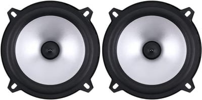 SnelShoppen - 2pcs 60W 5 Inch 2-Weg Auto Coaxiale Hifi Speakers voor Verbeterde Geluidskwaliteit, Hoog Sensitiviteit en Dynamiek, Perfect voor Auto Up