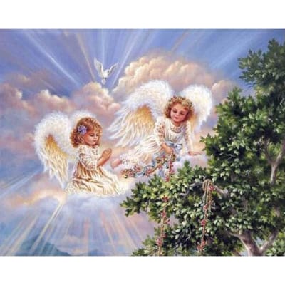 Peinture diamant thème ange, broderie complète 5D, Kits de bricolage, mosaïque décorative 40X50CM