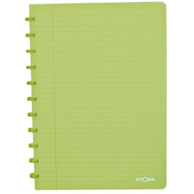 Atoma Trendy schrift, ft A4, 144 bladzijden, gelijnd, transparant groen