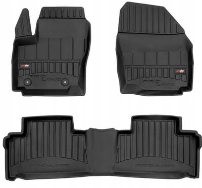 Frogum - 3D Pro-Line - Automatten Set - Geschikt voor FORD S-Max Mk1 2006-2015 - Hoge Rand 6cm - Afstand Stoppers 25cm