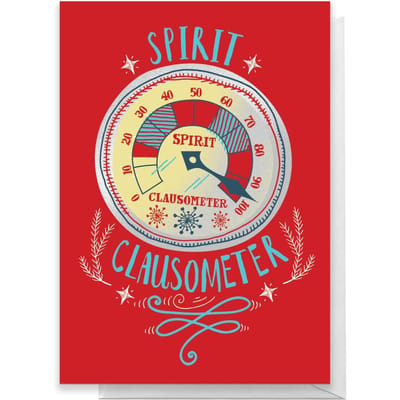 Elf Spirit Clausometer Greetings Card - Standard Card