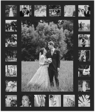 Deknudt Frames multifotolijst S66XK2 G23 - zwart - 23 foto's