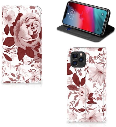 Bookcase Apple iPhone 11 Pro Watercolor Flowers